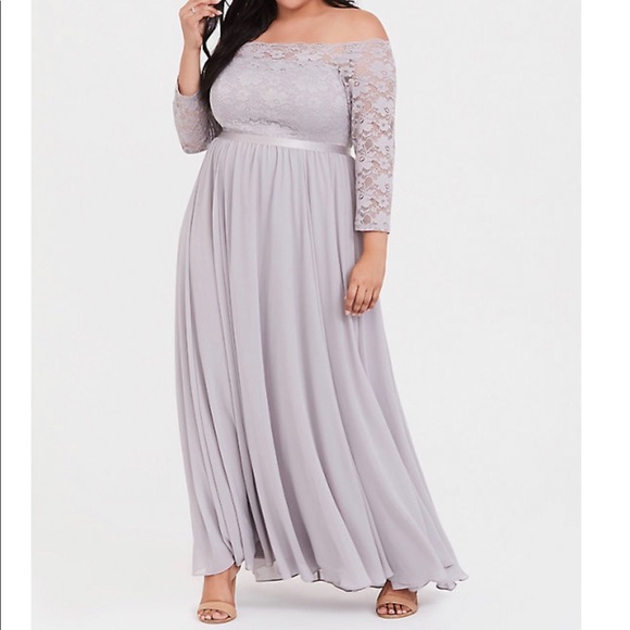 torrid Dresses & Skirts - Torrid Special Occasion lilac lace gown